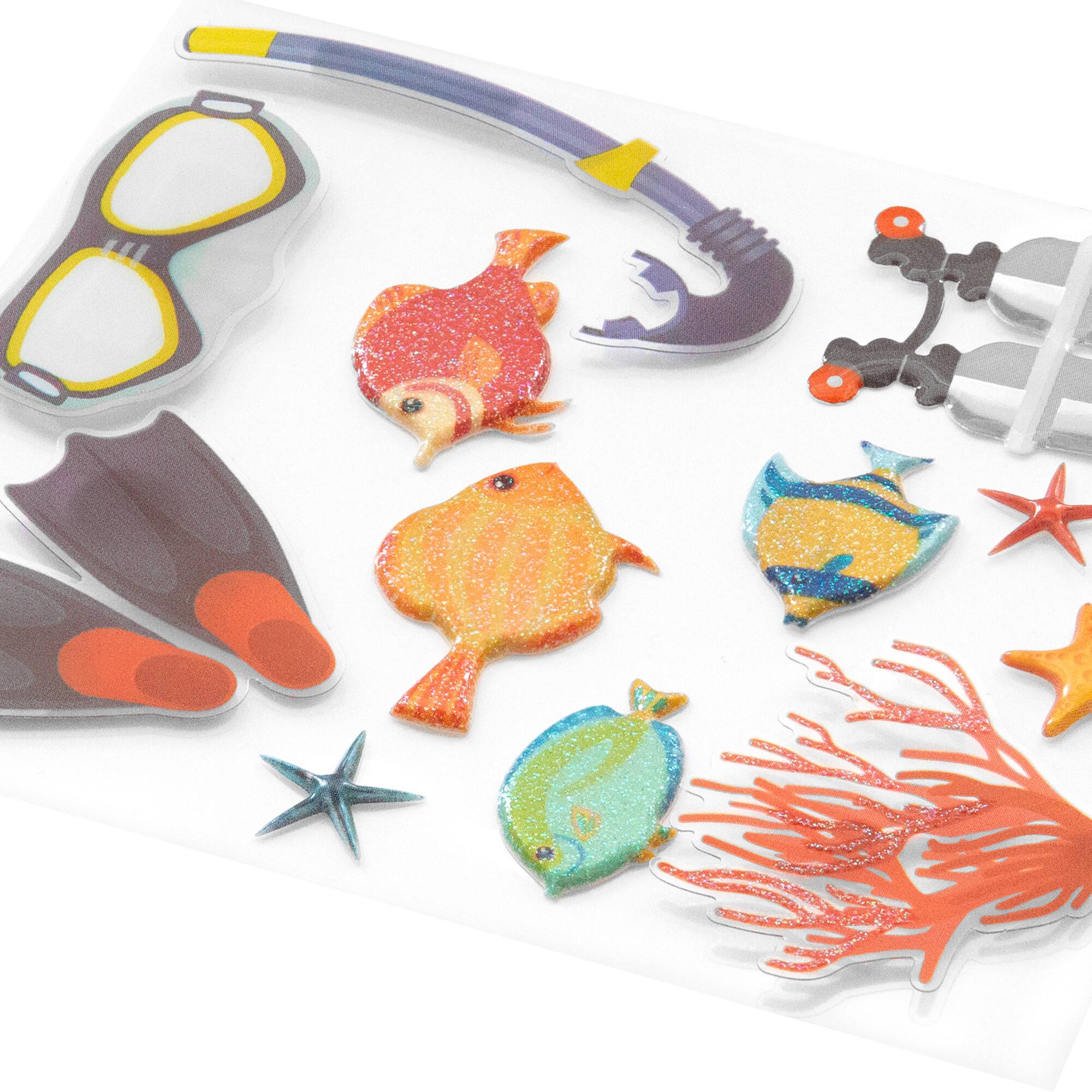 Scuba Puffy 3D Stickers By Recollections™
